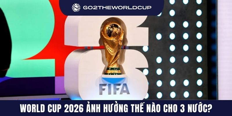 World Cup 2026 ảnh hưởng thế nào cho 3 nước?