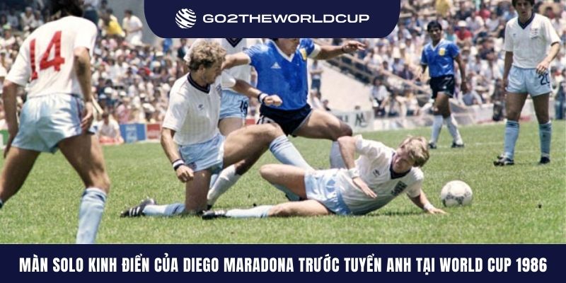 Màn solo kinh điển của Diego Maradona trước tuyển Anh tại World Cup 1986