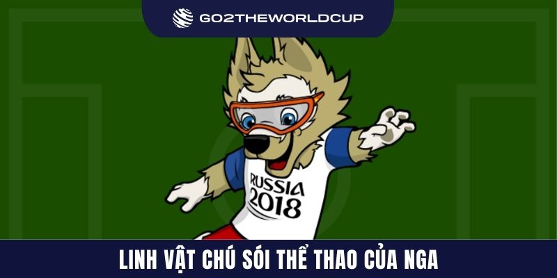Linh vật chú sói thể thao của Nga