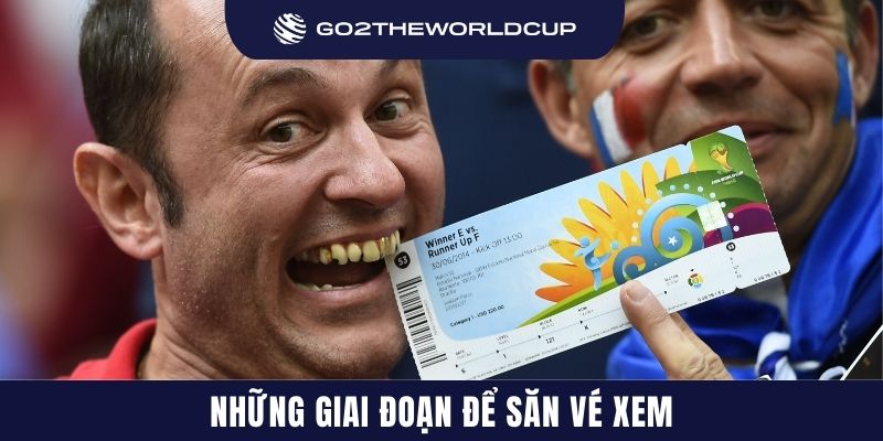 Những giai đoạn để săn vé xem