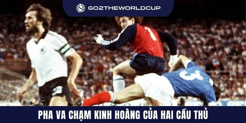 Pha va chạm kinh hoàng của hai cầu thủ