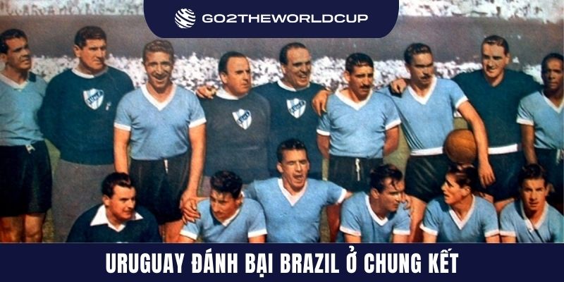 Uruguay đánh bại Brazil ở chung kết