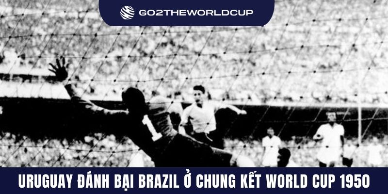 Uruguay đánh bại chủ nhà Brazil ở chung kết World Cup 1950