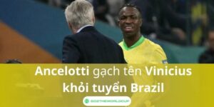 Ancelotti gạch tên Vinicius khỏi tuyển Brazil