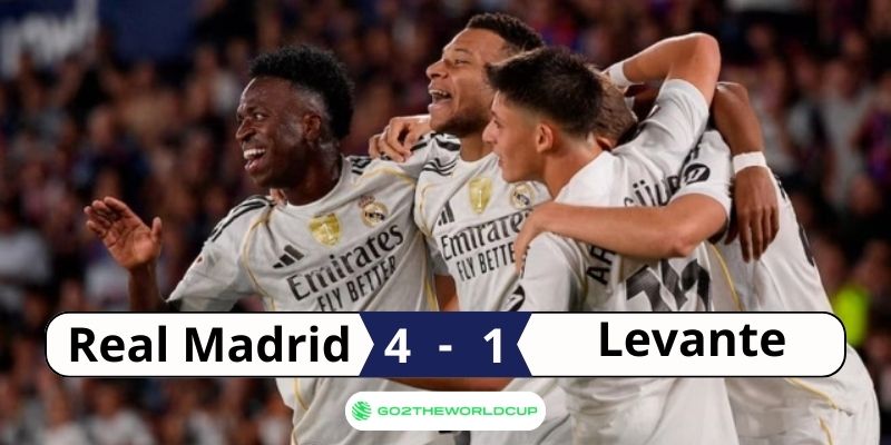 Kết quả Levante Real Madrid